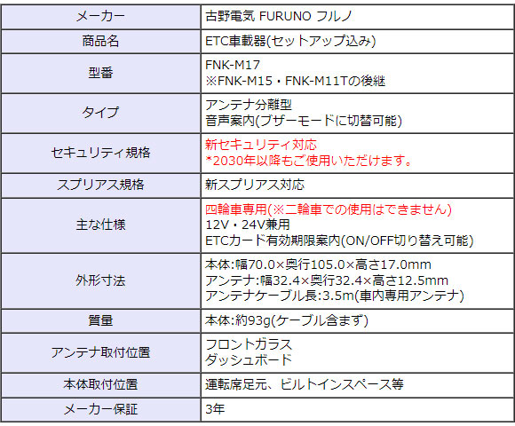 ETC車載器(セットアップ込み) 新セキュリティ対応 アンテナ分離型 音声